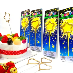 热销专业制造商爱情明星烟花蜡烛生日