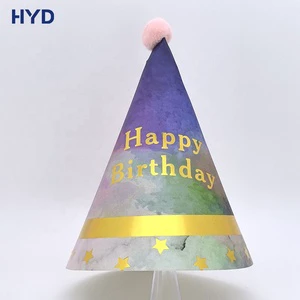 2026 Customized Gold Foil Sparkling Party Hats Romance Theme for Party Planners Kids' Birthdays Themed Romance Theme Parties