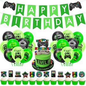 Game Party Decoration Birthday Party Decoration Set Game on Theme Party Supplies for Boys Game Players Kids Controller Balloons