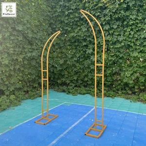 Wedding Metal Arch Frame White Backdrop Stand Set Suitable for Wedding Events Luxury Wedding Artificial Flower Decoration Stand