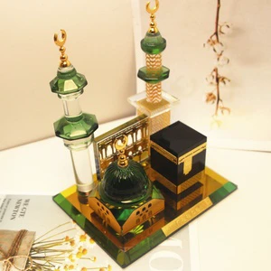 Ramadan Crystal Glass Decorative Ornaments Mubarak Kareem Eid Decor for Islamic Muslim Parties Party Kareem Ramadan Supplies