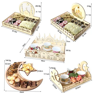 Muslim Eid Party Supplies Festival Decoration EID Mubarak Decorations Ramadan Kareem Gift Box Ramadan Tray Ramadan Decorations