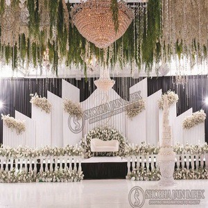 Modern Western Wedding Stage Decoration Arch Backdrops Circle Square Shape Wooden Props Shobha Jain Impex Made Delhi Party Box