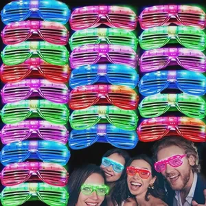Light-Up LED Shutter Glasses with Neon Luminous Effect for Parties Raves Christmas Birthdays & Weddings Decorations