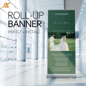 Wedding Guide Roll-Up Banner Aluminum Frame Portable Design Romantic Scene-Fit Guest Movement Line Super Clear