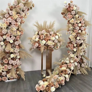 GOG005 Table Decoration Dusty Pink Burgundy Royal Blue Wedding Artificial Flower Dried Flowers Ball Decoration Centerpieces