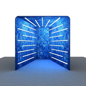 Custom Party Event Easy Setup Advertising Tunnel Photo LED Backdrop Booth Enclosure