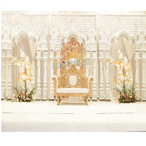 Radha Krishna Theme Gujarati Wedding Stage
