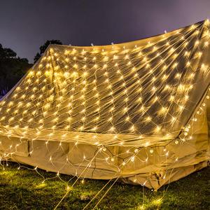 PVC IP65 Solar LED Curtain Lights String Light for Outdoor Landscape Christmas Wedding Decorations