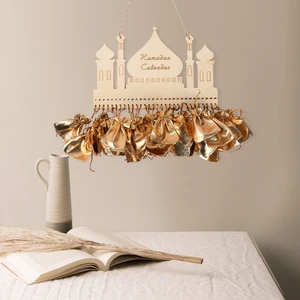 2025 Ramadan Decoration Wood Ramadan Countdown Calendar Ramadan Advent Calender for Gift Islamic Muslim EID Mubarak Decoration