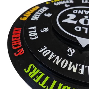 Factory Wholesale Price Customizable Acrylic Riulette Drinking Game Spinner Bar Party Game Prop for KTV Nightclub Indoor Use