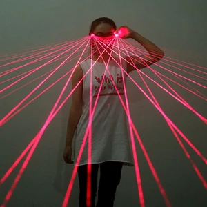 Factory Supplies Rechargeable LED Laser Glasses Red Green BLue Light up Glasses for DJ Night Club Party Stage Show Performance