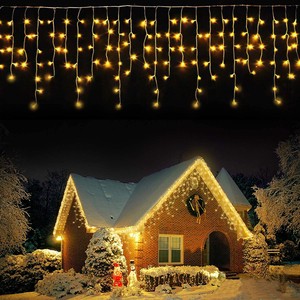 LED Icicle Christmas Lights Waterproof Garland Curtain Light Decorative Fairy Lamp Waterfall Led Christmas Lights