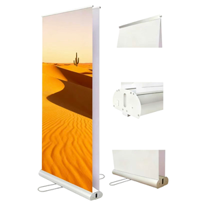 Efficient Dual-Side Roll-Up Banner with 80x200cm and 85x200cm Options Ideal for Events and Promotions