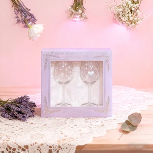 Factory Wholesale Creative Fashionable Transparent Elegant Luxury Hand Blown Crystal Wine Glasses Set for Party