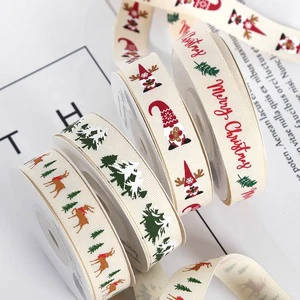 Degradable Fiber Ribbon Christmas Decoration Packing Bow Ribbons Wrapping Ribbon Set For Christmas Holiday