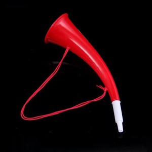Colorful Plastic Vuvuzela Horn Lanyard Loud Sound Cheering Prop for Football Game and Party Events Promotional Party Supplies
