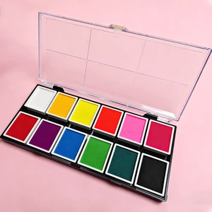 Wholesale Custom logo Non-Toxic CE Certified Bulk 12-Color Professional Face Painting Palette for Festivals & Events