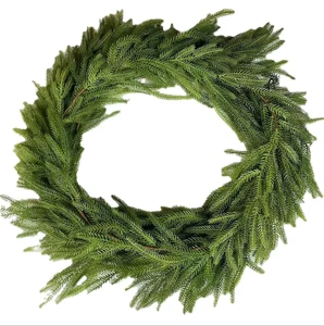 Handmade 150CM/180CM/270CM Artificial Norfolk Garland for Wedding & Christmas Decorations Soft PE Real Touch Greenery Garland