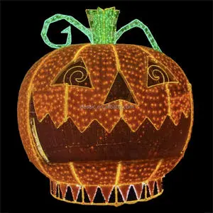 Outdoor Illuminated LED Halloween Photo Booth Props for Commercial Festival Zoo Light Show
