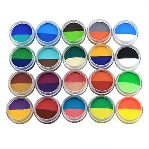 GP Professional Natural Plant-Based 10g Double-Color Face Body Paint Rainbow Split Paint Safe For Teens Adults Halloween Cosplay
