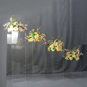 Wedding Props Split Type Clear Acrylic Cake Table Flower Stand Home Party Bouquet Festival Events Stage Decoration