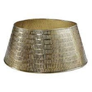 Metal Gold Christmas Tree Collar Tree Skirt Christmas Tree Ring or Base Stand for Christmas Decoration Customizable
