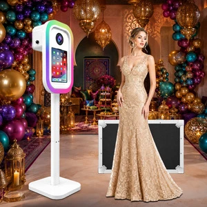 Cheapest IPad Photo Booth Shell Fits 12.9 Inch Tablets Camera IPad DSLR Photo Booth Machine Portable Selfie Photobooth For Party