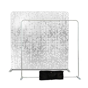 Customized Design Factory Price 8x8ft 8x10ft 10x10ft Promotional Sublimation Wedding Backdrop Banner