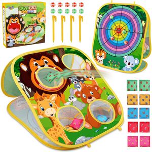 Animal Bean Bag Toss Game Toy Outdoor Toss Game, Family Party Party Supplies for Kids