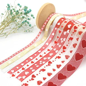 10Meters New Handmade Gift Package Christmas Wedding Valentine Party DIY Decoration Love Print Ribbon