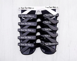 Custom Bachelorette Wedding Party Sunglasses Personalised Wedding Date Initials Love Heart Sunglasses Sun Glasses Gifts