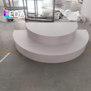 LEDA Wedding Acrylic Pvc Stage Backdrop Event Platform Decoration Stand Party Supplies Item For Wedding Events