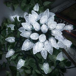 LED C9 Christmas Lights Colorful Strawberry Style 220V Outdoor Holiday Decorations String Style String Lights