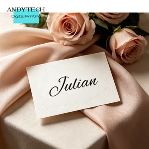 Wedding Name Place Card Holder Table Seating Cards Digital Print Custom Greeting Cards Fancy/Offset for Restaurant Hotel Use