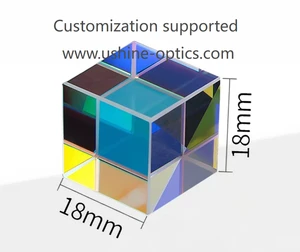 K9 Crystal Glass Prism Cube Clear Optical RGB Sun Catcher Photography Prop Decorative Display Block