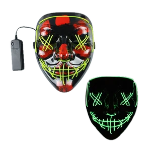 Custom LED Light up Halloween Masks for Party and Event Use Other Festival Holiday Gifts Promotional Party Supplies