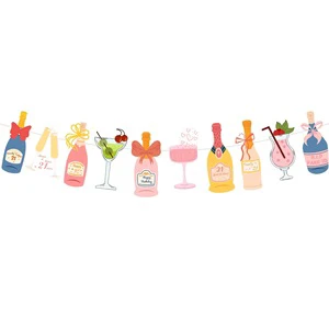 ML Party Banner Paper Festival Decoration for Her 21st Birthday Hot Selling