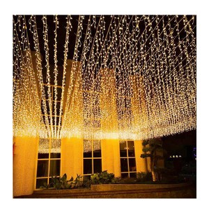 LED Ice Strip Lights Curtain Full Stars Colored String Outdoor Shopping Mall Wedding Christmas Party Decoration Party Lighting