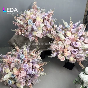 LEDA ODM Decorative Flowers And Plants Wedding Event Table Centerpieces Artificial Silk Flower Ball Wedding Decorations Supplies