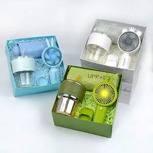 Custom Logo Travel Gift Set Water Bottle Fan Valentine's Day Wedding Gifts Box