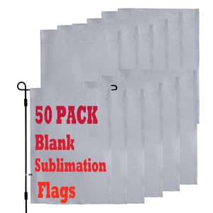 12x18 Inch Bulk Double Sided Sublimation Blanks Custom Garden Flag Wall Banner Aluminum Custom Logo For Promotional Garden Flag