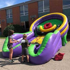 Bullseye Ball Inflatable Game Throwing Carnival Game Outdoor Event Party Soft Play Equipment Bouncy Castle Portable PVC