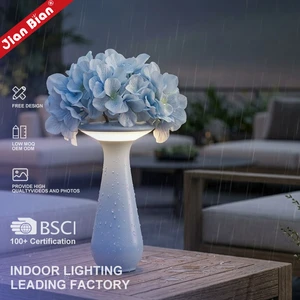 Modern Rechargeable Touch IP54 Outdoor Patio Dining Waterproof Portable Restaurant Wedding Decor Cordless LED Vase Table Lamp