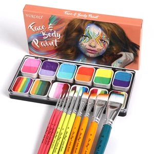 Professional Kid-Friendly Body Art Face Paint Set Children's Painting Palette Kit for All Ages