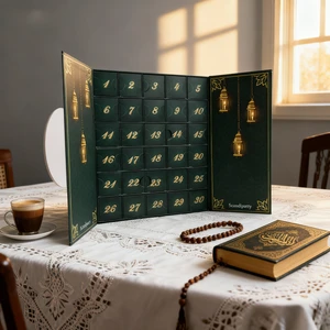 Ready To Ship Eid Mubarak Arabic Gift Box Ideas Craft Eid Treats Dates Chocolate 30 Days Ramadan Advent Calendar Gift