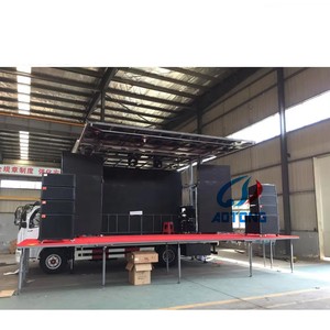 Outdoor Concert Outreach Stage Semi-Trailer Mobile Stage For Various Cultural Events And Community Services
