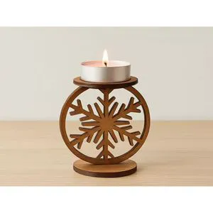 Modern Wooden Coaster for Interior Ramadan Supplies