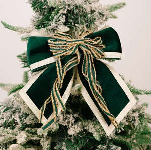 Luxury Eco-Friendly Glitter Satin Christmas Ribbon for Gift Wrapping & Holiday Decoration Ribbons for Bows