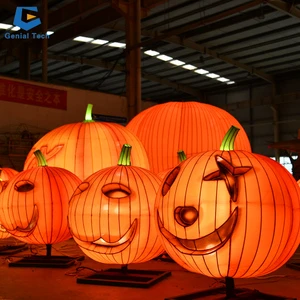 SGL057 Hot Sale Lanterna De Festival Zoo Park Lighting Lantern Pumpkin Lantern For Halloween Decoration